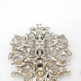 Large Hanau Sterling Silver Cherub & Mythic Sewing Chatelaine Antique c1880 German