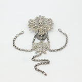 Large Hanau Sterling Silver Cherub & Mythic Sewing Chatelaine Antique c1880 German