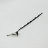 Large Sterling Silver Carved Wooden Candle Snuffer 1984 Sheffield Vintage