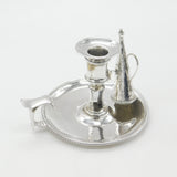 Georgian Sterling Silver Go-to-Bed Chamberstick 1770 William Cripps London
