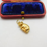 9ct Yellow Gold Koala in the Tree Charm or Pendant 1973 Birmingham Vintage