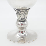 Swiss Sterling Silver Planished Chalice Rutli 1963 Founding of Switzerland 1960s