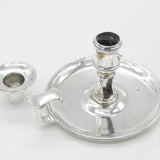 Georgian Sterling Silver Go-to-Bed Chamberstick 1770 William Cripps London