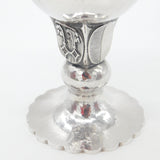 Swiss Sterling Silver Planished Chalice Rutli 1963 Founding of Switzerland 1960s