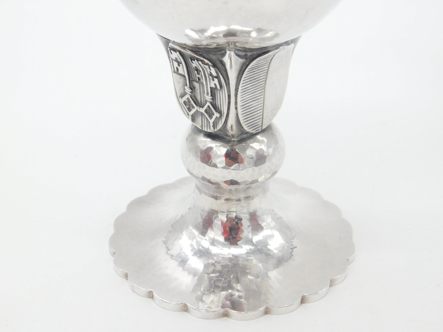 Swiss Sterling Silver Planished Chalice Rutli 1963 Founding of Switzerland 1960s