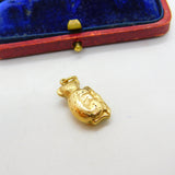 9ct Yellow Gold Koala in the Tree Charm or Pendant 1973 Birmingham Vintage