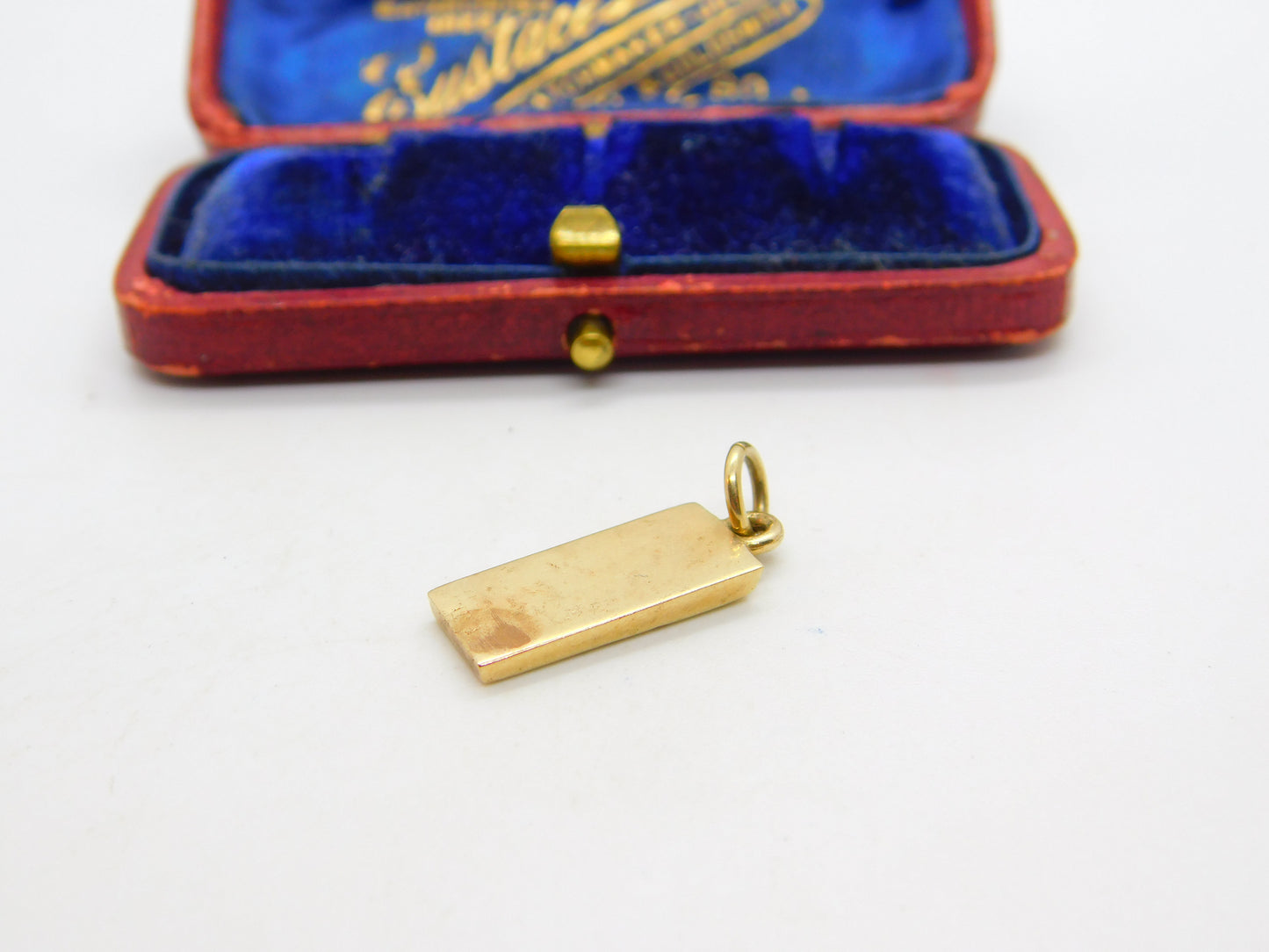 9ct Yellow Gold Bullion Bar Ingot Charm or Pendant 1981 London Vintage