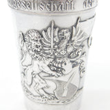 German .800 Silver Rifle Society of Zurich Crest Goblet or Chalice Antique c1920