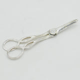 Victorian Sterling Silver Stag Crest Grape Scissors Antique 1886 London
