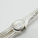 Victorian Sterling Silver Stag Crest Grape Scissors Antique 1886 London