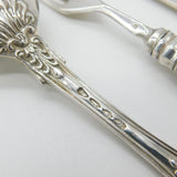 Georgian Sterling Silver Boxed Christening Cutlery Set Antique 1832 London