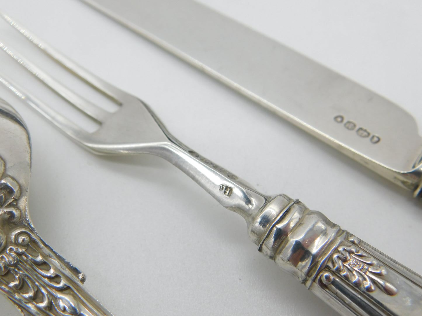 Georgian Sterling Silver Boxed Christening Cutlery Set Antique 1832 London