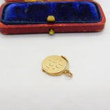 9ct Yellow Gold 'I Love You' Spinner Charm Pendant 1961 Chester Vintage
