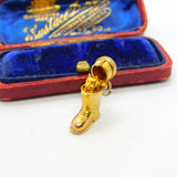 9ct Yellow Gold Opening 'Puss in Boots' Charm Pendant 1959 London Vintage