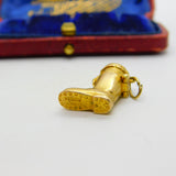 9ct Yellow Gold Opening 'Puss in Boots' Charm Pendant 1959 London Vintage