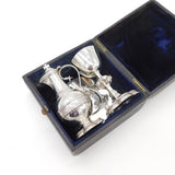 Boxed Victorian Sterling Silver Travelling Communion Set Antique 1877 London