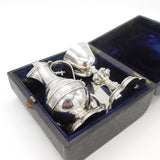 Boxed Victorian Sterling Silver Travelling Communion Set Antique 1877 London