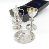 Boxed Victorian Sterling Silver Travelling Communion Set Antique 1877 London
