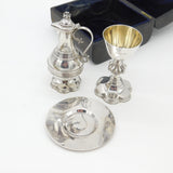 Boxed Victorian Sterling Silver Travelling Communion Set Antique 1877 London