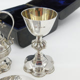 Boxed Victorian Sterling Silver Travelling Communion Set Antique 1877 London