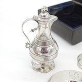 Boxed Victorian Sterling Silver Travelling Communion Set Antique 1877 London