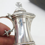 Boxed Victorian Sterling Silver Travelling Communion Set Antique 1877 London