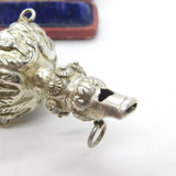 Victorian Sterling Silver Baby Whistle Teether George Unite c1850 Antique