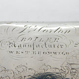 George III Sterling Silver Midlands Industry Interest Snuff Box Antique 1794 Birmingham