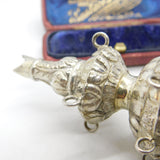 Victorian Sterling Silver Baby Whistle Teether George Unite c1850 Antique