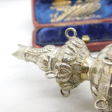 Victorian Sterling Silver Baby Whistle Teether George Unite c1850 Antique