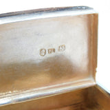 George III Sterling Silver Midlands Industry Interest Snuff Box Antique 1794 Birmingham