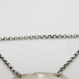 York Assay Victorian Sterling Silver Blank Decanter Label Shell Pattern 1843