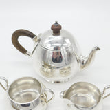 Victorian Sterling Silver Bachelors Three Piece Tea Set Antique 1872 London