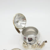 Victorian Sterling Silver Bachelors Three Piece Tea Set Antique 1872 London