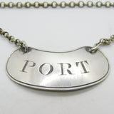 Georgian Sterling Silver Bright Cut Port Decanter Label 1806 London Antique