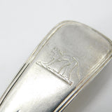 Irish Sterling Silver Table Fork with Monkey Crest Antique 1826 Georgian Dublin