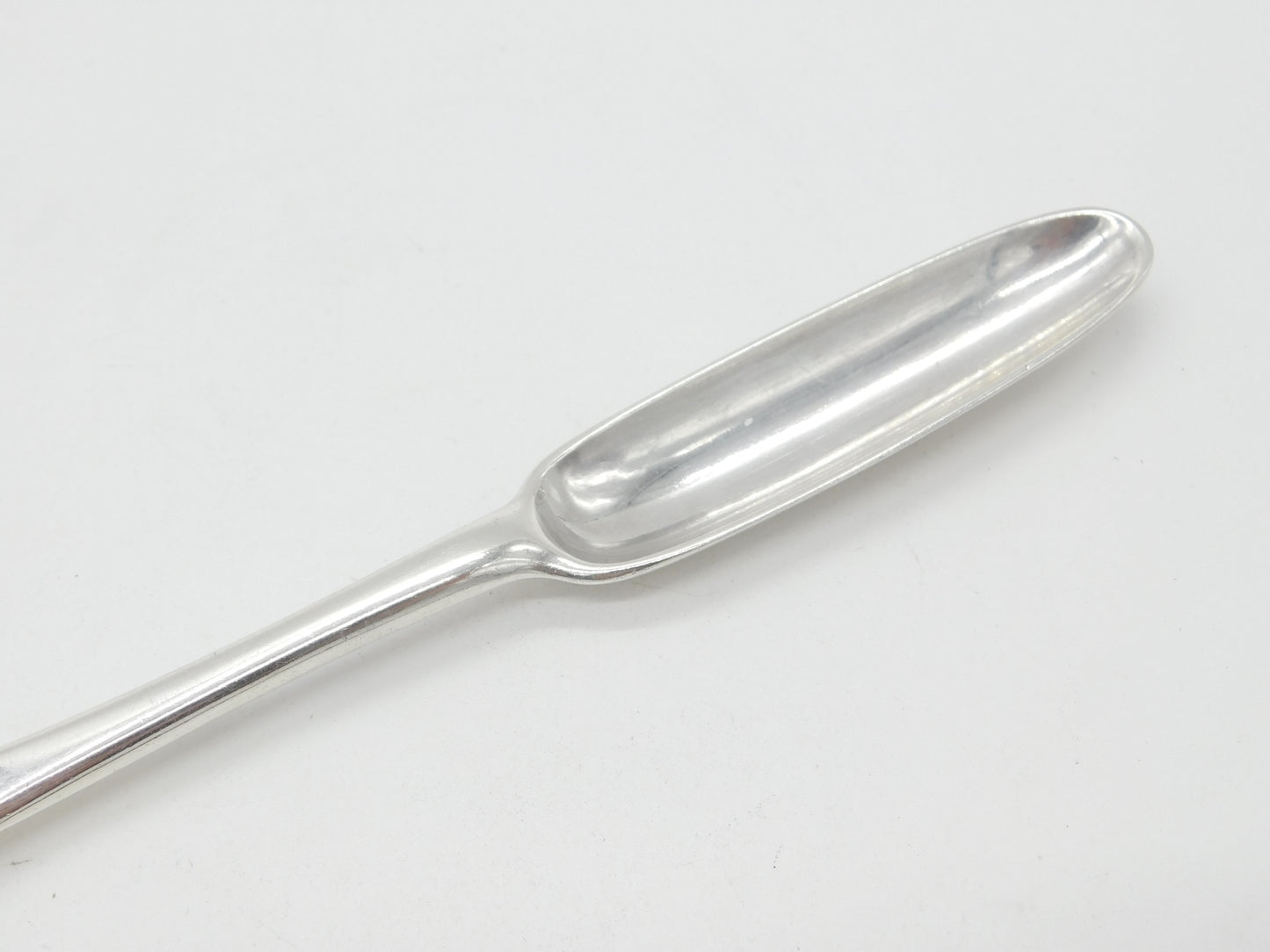 George II Sterling Silver Bone Marrow Scoop Spoon 1754 London John Gorham