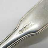 Irish Sterling Silver Table Fork with Monkey Crest Antique 1826 Georgian Dublin