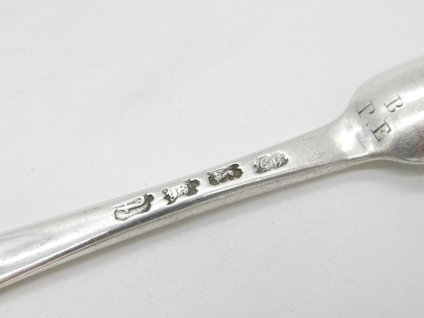 George II Sterling Silver Bone Marrow Scoop Spoon 1754 London John Gorham