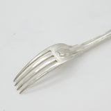 Irish Sterling Silver Table Fork with Monkey Crest Antique 1826 Georgian Dublin