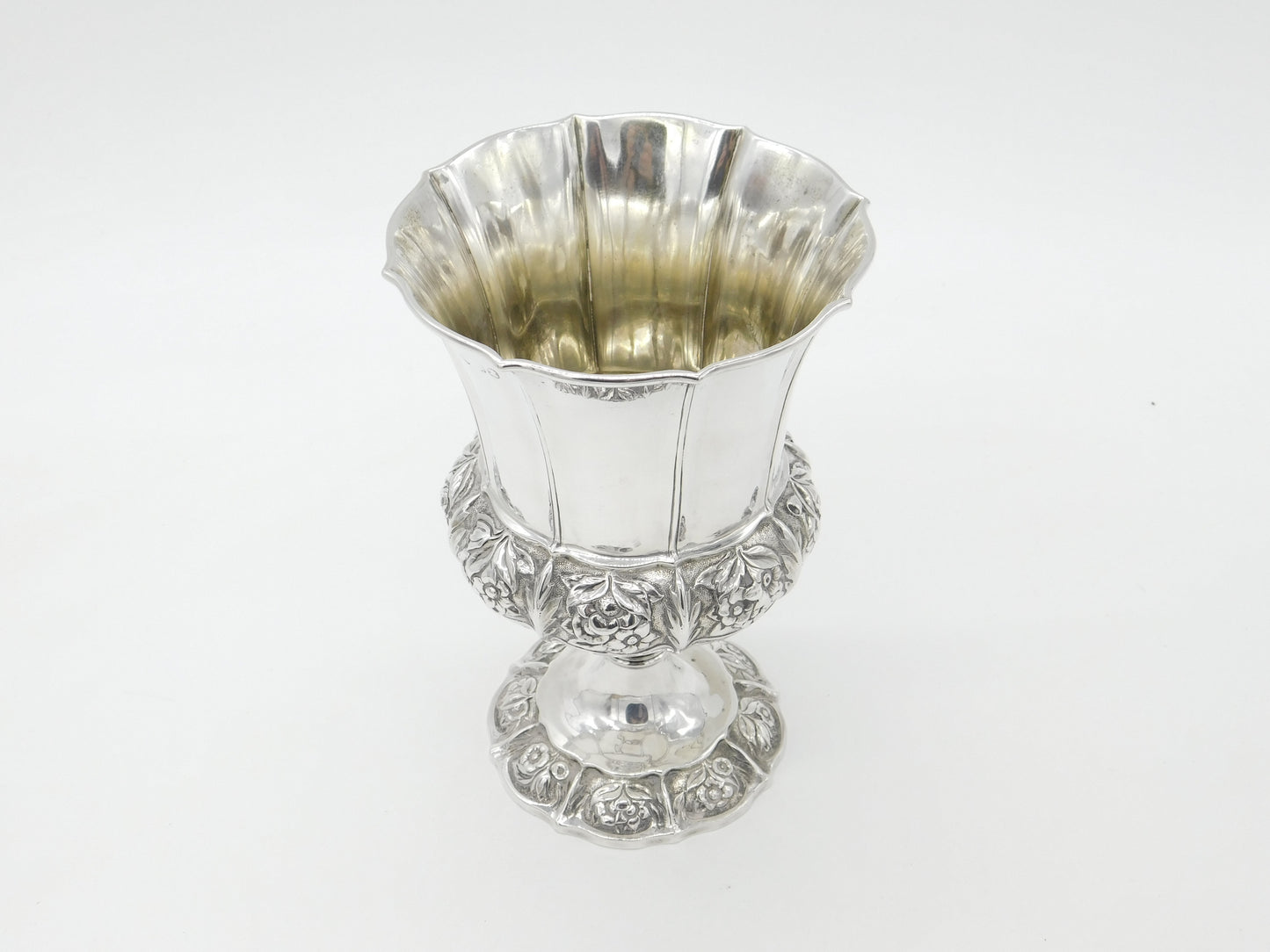 Large Georgian Sterling Silver Wine or Communion Chalice 1828 London Antique