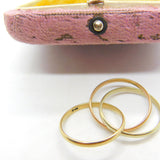 9ct Yellow, Rose & White Gold Trinity Ring Vintage c1970