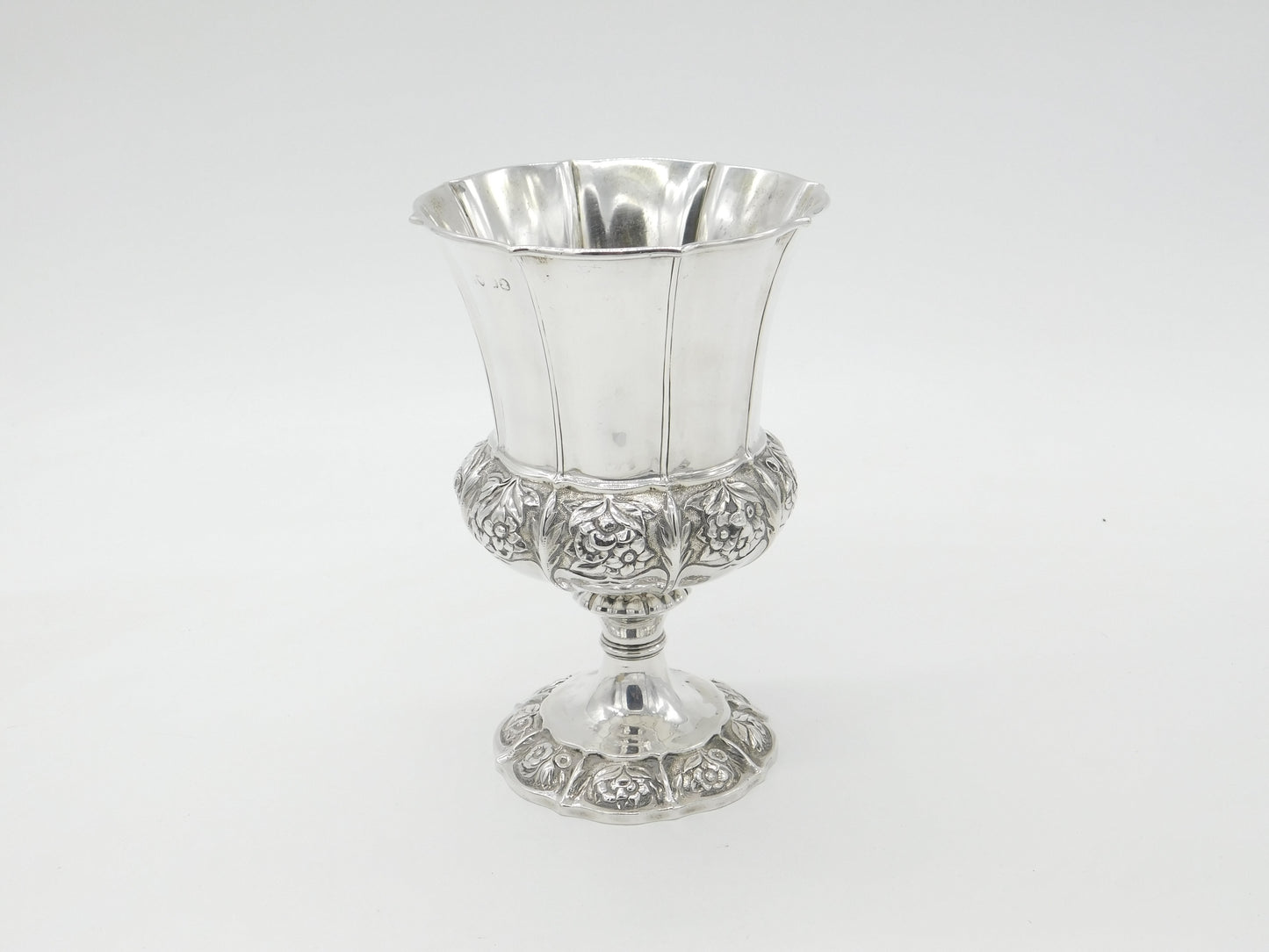 Large Georgian Sterling Silver Wine or Communion Chalice 1828 London Antique