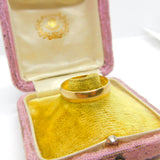 9ct Yellow Gold Wedding Band Ring 1987 Birmingham Vintage