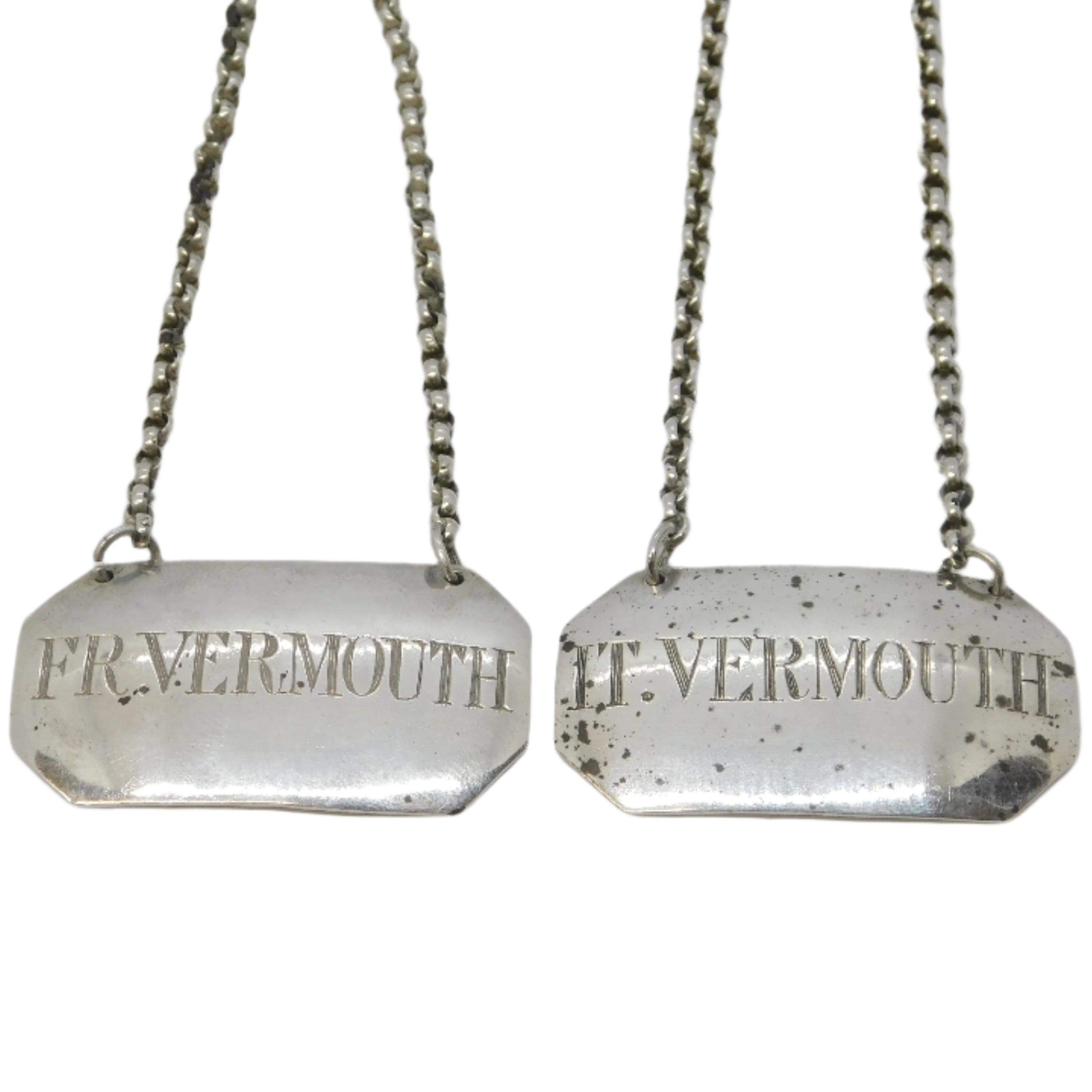 Antique Silver Vermouth Label 
