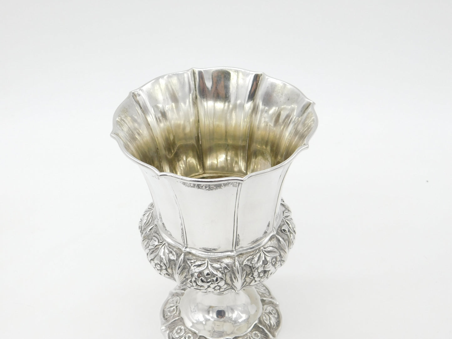 Large Georgian Sterling Silver Wine or Communion Chalice 1828 London Antique