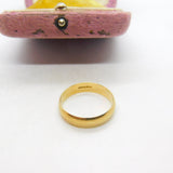 9ct Yellow Gold Wedding Band Ring 1987 Birmingham Vintage