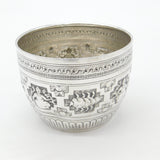 Victorian Sterling Silver Zodiac Sign Sweet Treat Bowl 1883 London Antique