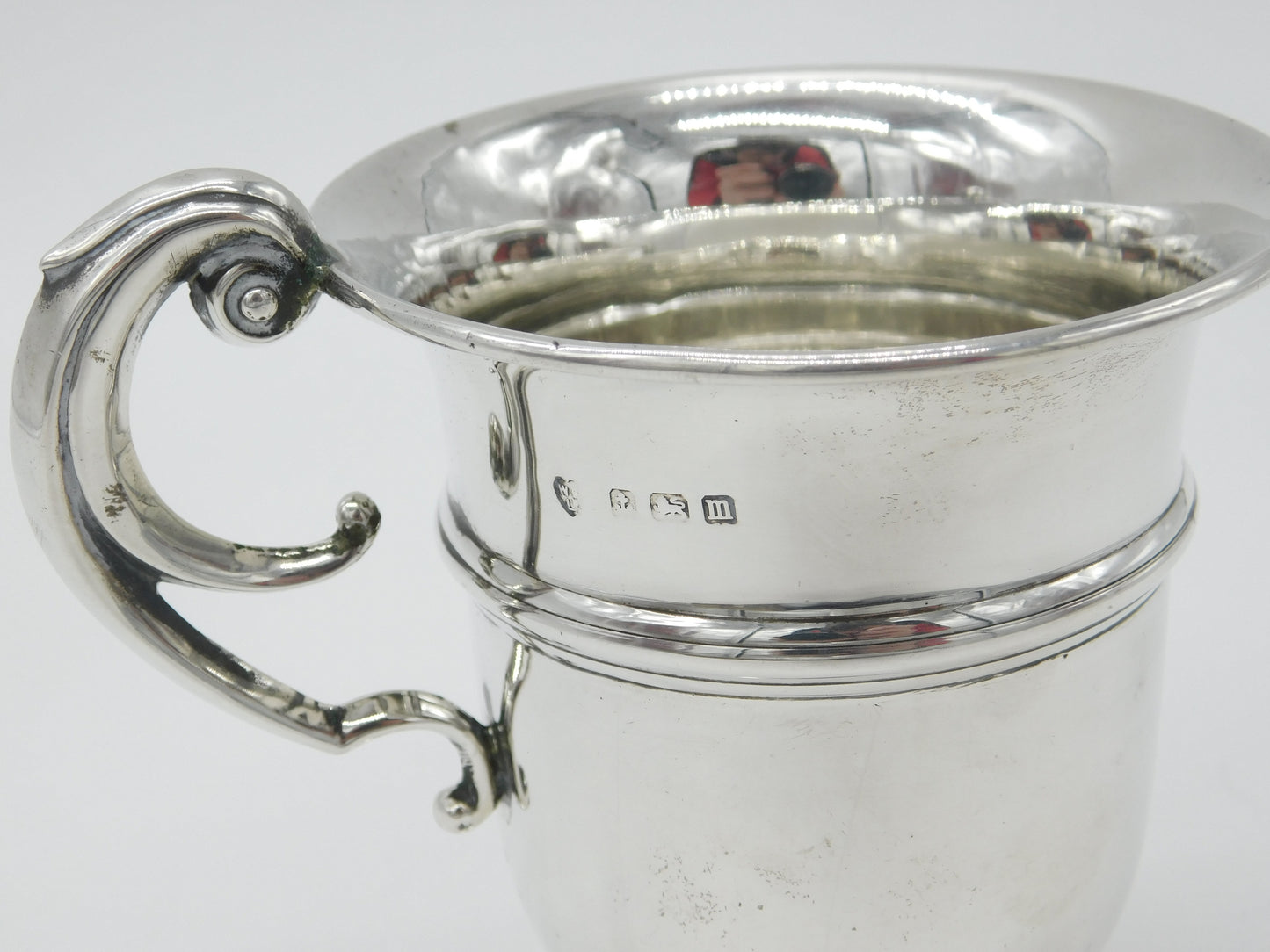 Sterling Silver Christening Mug or Cup Antique 1911 Birmingham Art Deco Williams Ltd.