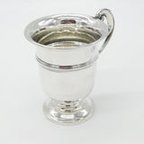 Sterling Silver Christening Mug or Cup Antique 1911 Birmingham Art Deco Williams Ltd.